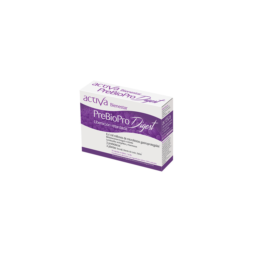 Comprar BIENESTAR PREBIOPRO DIGEST 30 CAPS ACTIVA online - Farmacia Coliseum
