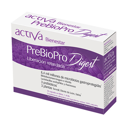 Comprar BIENESTAR PREBIOPRO DIGEST 30 CAPS ACTIVA online - Farmacia Coliseum