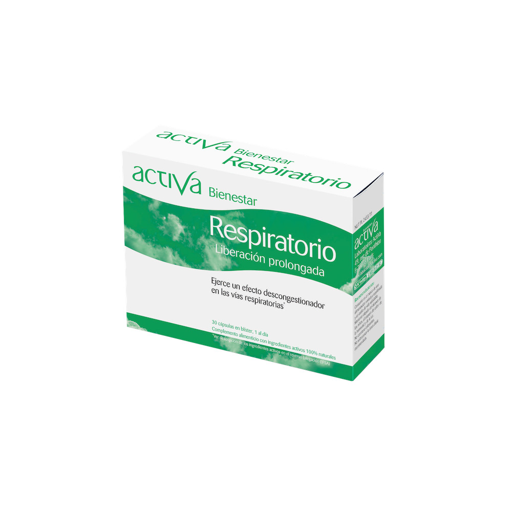 Comprar BIENESTAR RESPIRATORIO 30 CAPSULAS ACTIVA online - Farmacia Coliseum