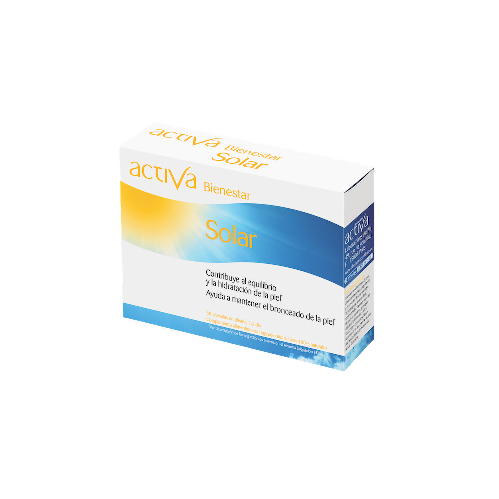 Comprar BIENESTAR SOLAR 30 CAPS ACTIVA online - Farmacia Coliseum