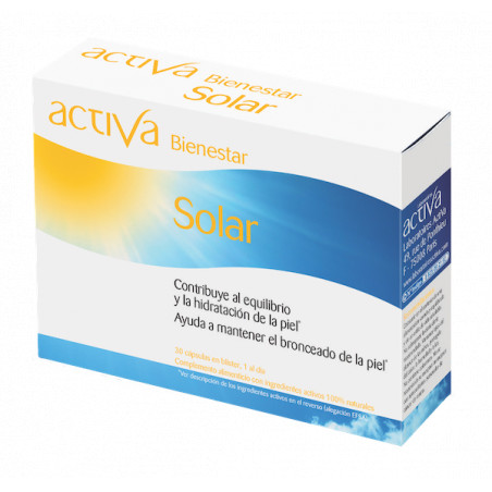 Comprar BIENESTAR SOLAR 30 CAPS ACTIVA online - Farmacia Coliseum
