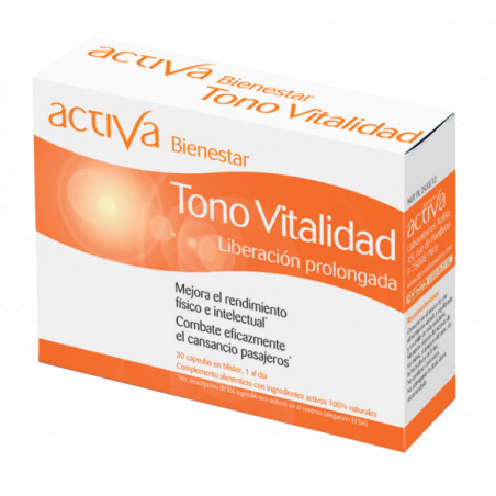 Comprar BIENESTAR TONO VITALIDAD 30 CAPS ACTIVA online - Farmacia Coliseum