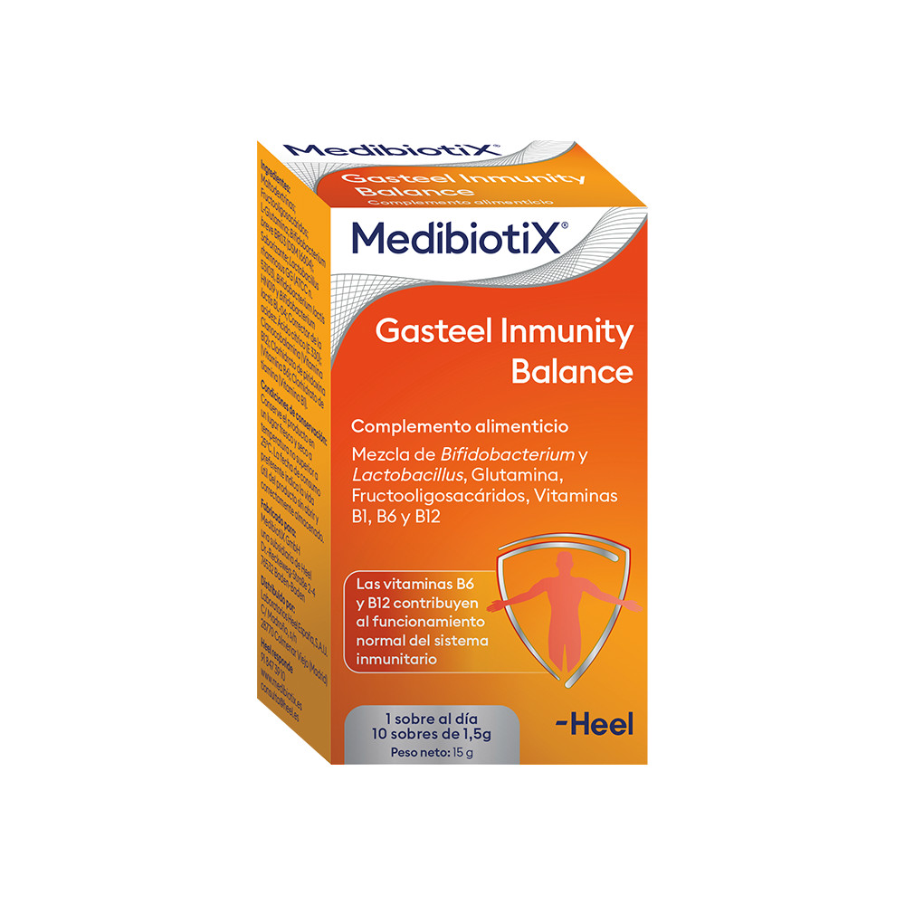 Comprar GASTEEL INMUNITY BALANCE MEDIBIOTIX 10 SOBRES HEEL online - Farmacia Coliseum