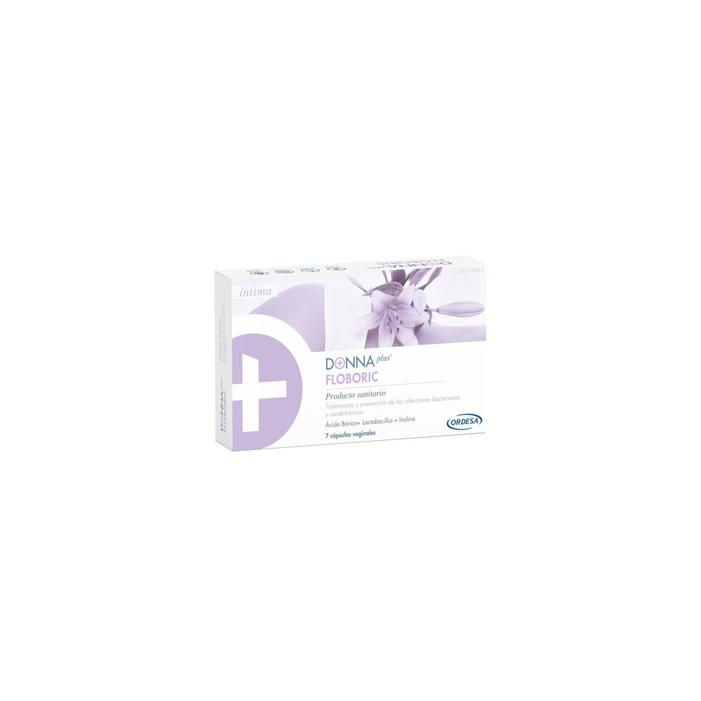 Comprar online DONNAPLUS FLOBORIC VAGINAL 7 CAPS VAGINAL LILA