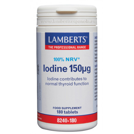 Comprar online IODINE 150 MCG 180 COMP LAMBERTS - Farmacia Coliseum