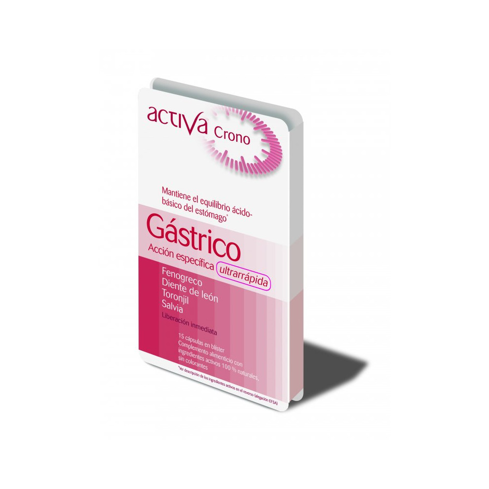 Comprar CRONO GASTRICO 15 CAPS ACTIVA online - Farmacia Coliseum