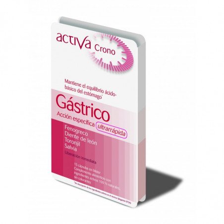 Comprar CRONO GASTRICO 15 CAPS ACTIVA online - Farmacia Coliseum