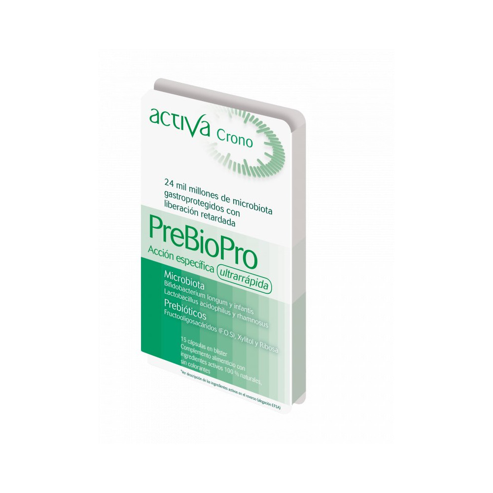 Comprar CRONO PREBIOPRO 15 CAPSULAS ACTIVA online - Farmacia Coliseum