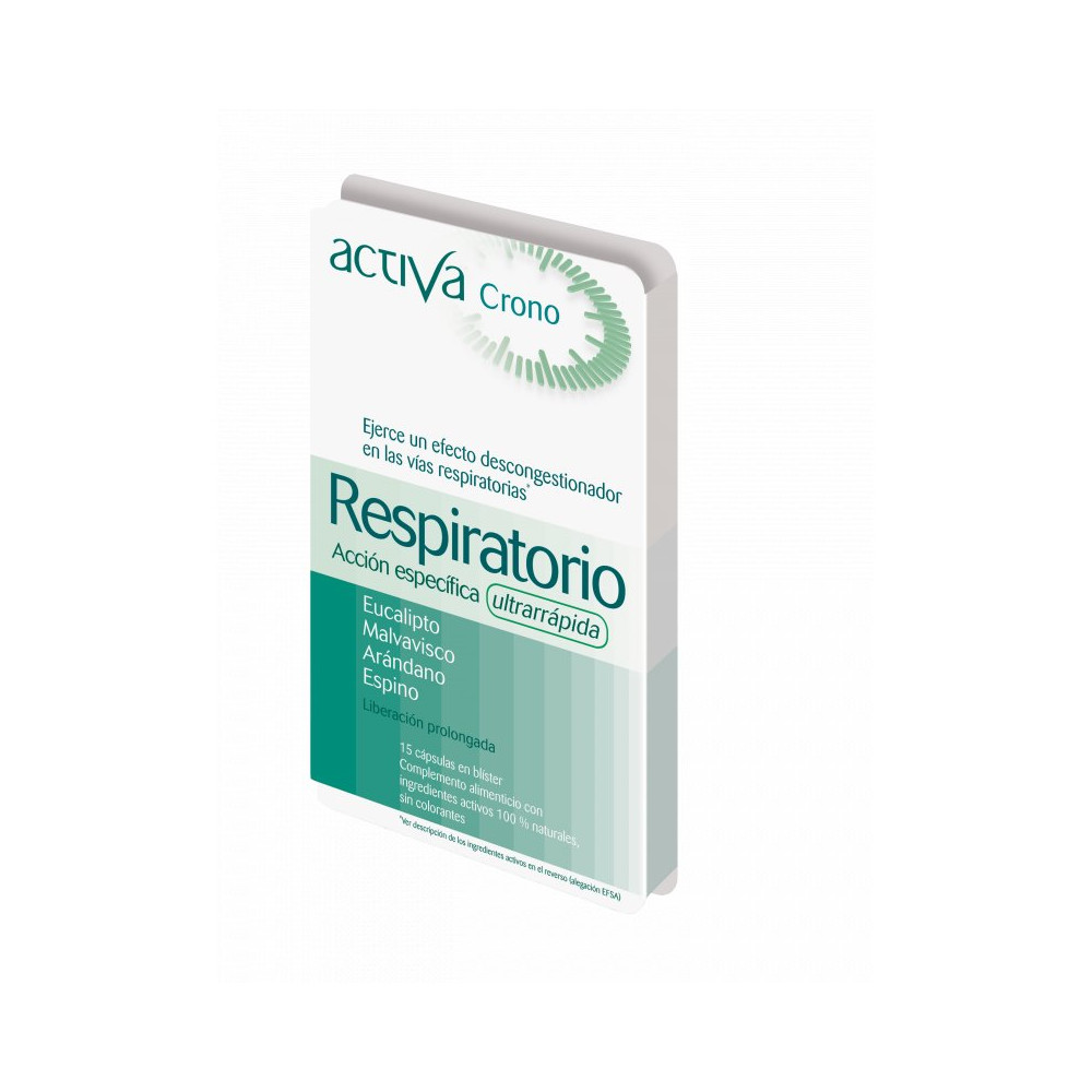 Comprar CRONO RESPIRATORIO 15 CAPSULAS ACTIVA online - Farmacia Coliseum