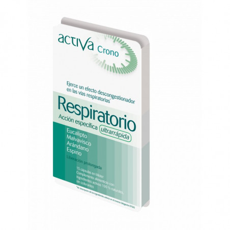 Comprar CRONO RESPIRATORIO 15 CAPSULAS ACTIVA online - Farmacia Coliseum