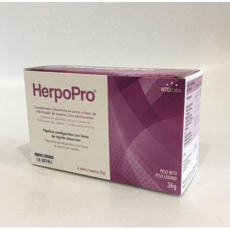 Comprar HERPOPRO 6 SOBRES 6 G NTD LABS Online - Farmacia Coliseum
