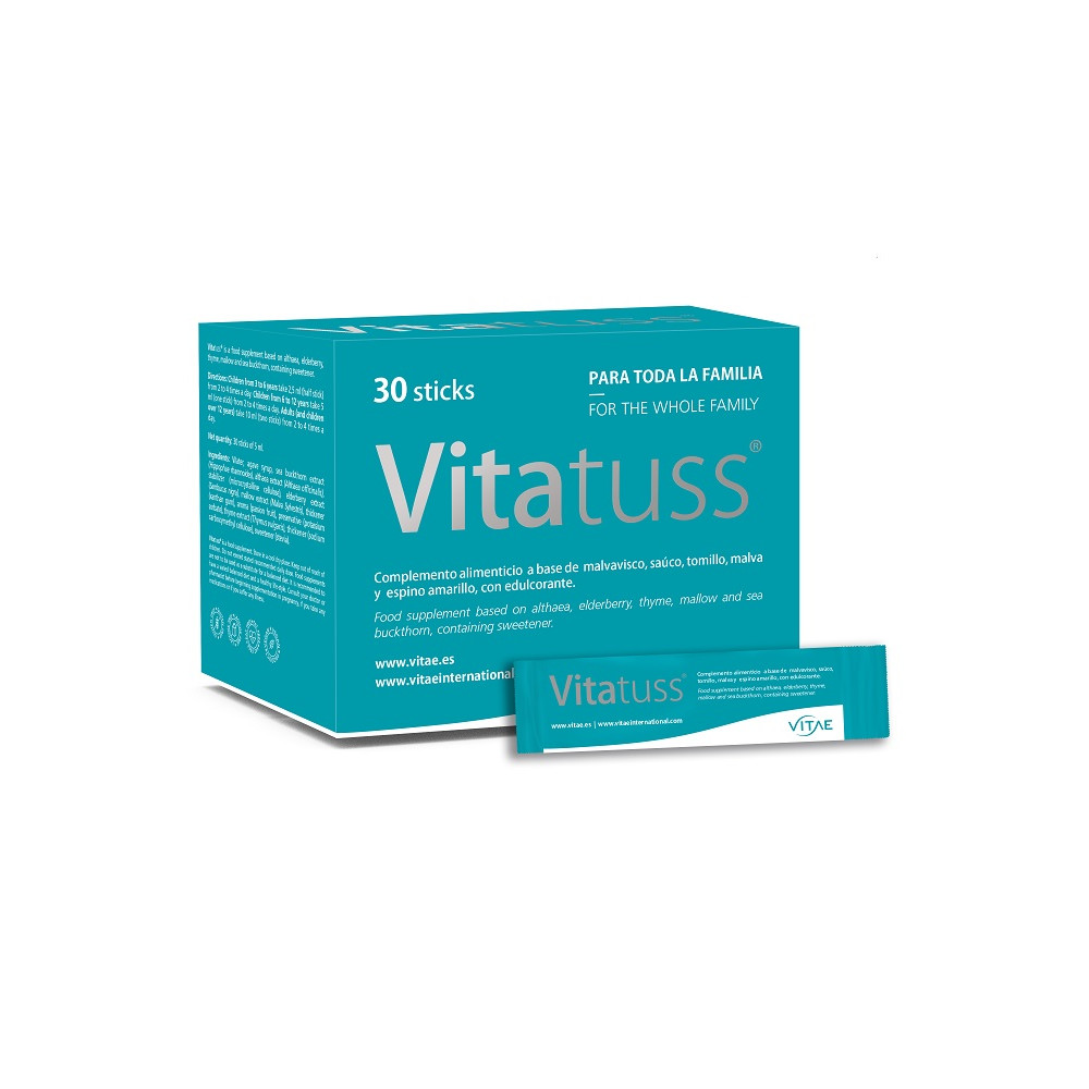 Comprar VITATUSS 30 STICKS 5 ML VITAE online - Farmacia Coliseum