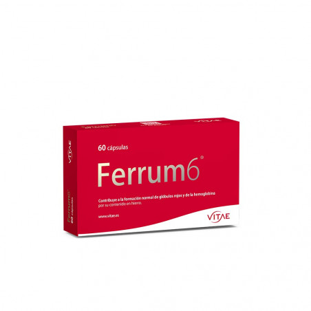 Comprar FERRUM 6 (HIERRO 7 MG+FOLICO+ESPIRULINA) 60 CAP VITAE online
