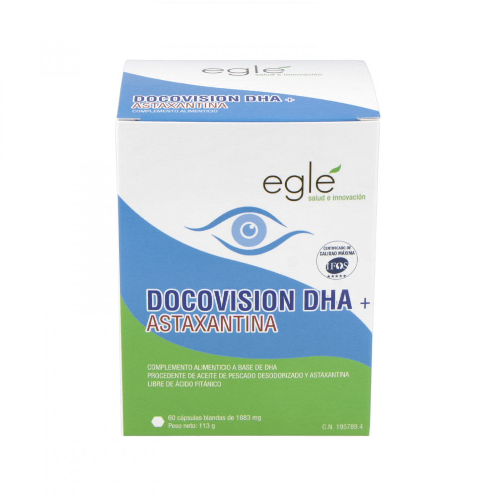 Comprar online DOCOVISION DHA ASTAXANTINA 60 CAPS EGLE - Farmacia Coliseum