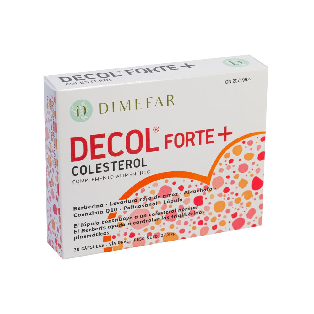 Comprar online DECOL FORTE PLUS 30 CAPSULAS DIMEFAR -Farmacia Coliseum