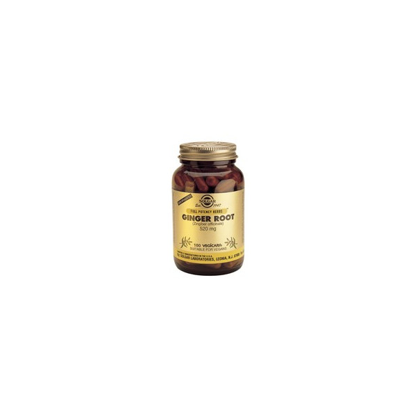 Comprar JENGIBRE (GINGER) 520MG 100CAP SOLGAR online - Coliseum