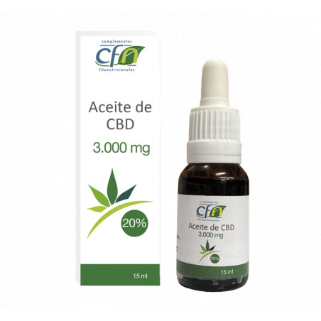 Comprar online CBD ACEITE 3000 MG 20% 15 ML CFN - Farmacia Coliseum