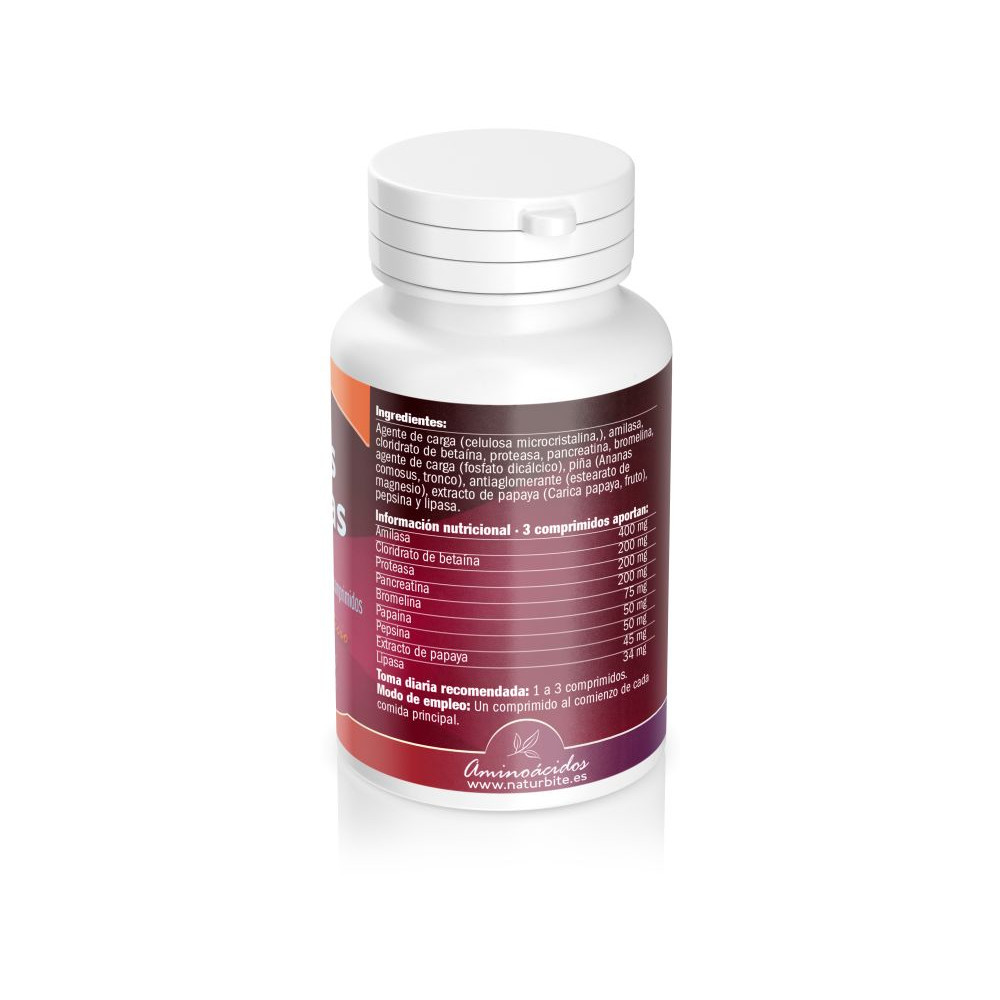 Comprar ENZIMAS DIGESTIVAS 60 COMP NATURBITE online - Farmacia Coliseum