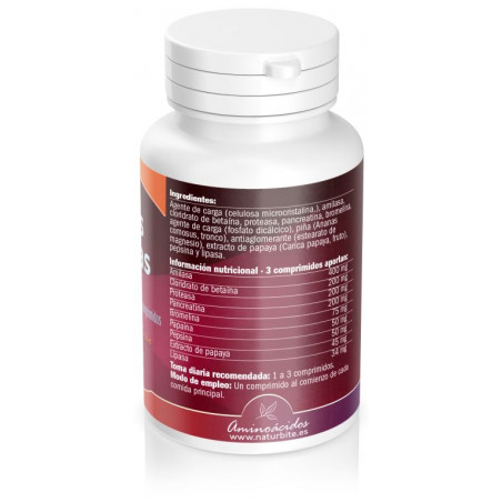 Comprar ENZIMAS DIGESTIVAS 60 COMP NATURBITE online - Farmacia Coliseum