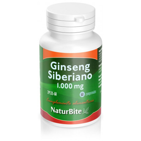 Comprar GINSENG SIBERIANO 1000 MG 60 COMP NATURBITE online - Farmacia Coliseum