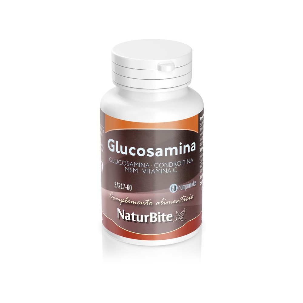 Comprar GLUCOSAMINA CONDROITINA MSM VIT C 660 COMP NATURBITE online - Farmacia Coliseum