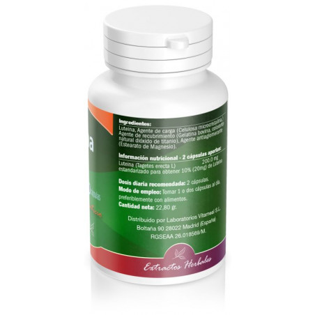 Comprar LUTEINA 20 MG 60 CAP NATURBITE online - Farmacia Coliseum