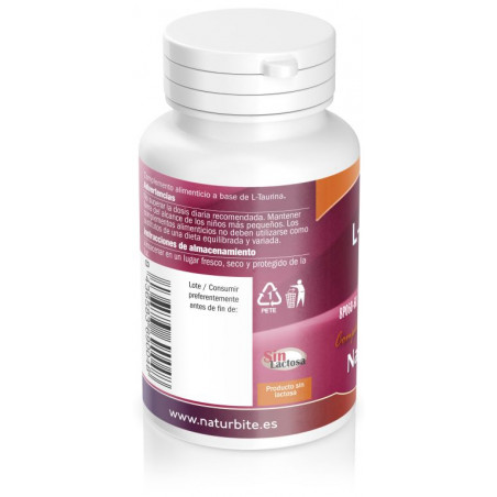 Comprar online TAURINA 600 MG 60 CAP NATURBITE - Farmacia Coliseum