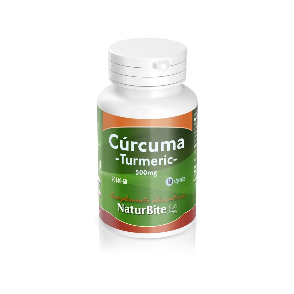 Comprar TURMERIC (CURCUMA) 500 MG 60 CAP NATURBITE online - Farmacia Coliseum