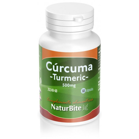 Comprar TURMERIC (CURCUMA) 500 MG 60 CAP NATURBITE online - Farmacia Coliseum