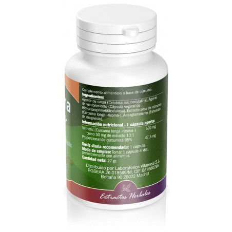 Comprar TURMERIC (CURCUMA) 500 MG 60 CAP NATURBITE online - Farmacia Coliseum