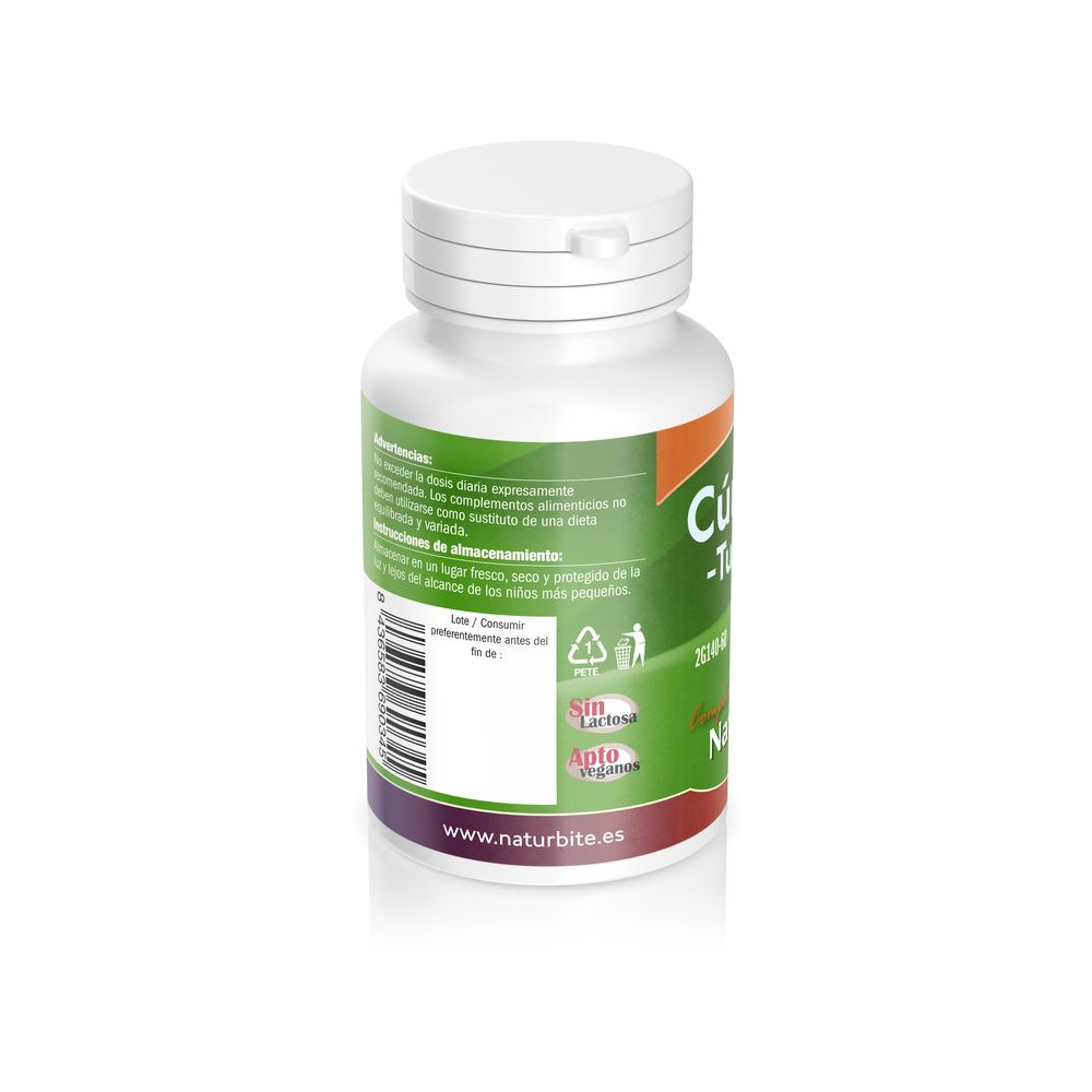 Comprar TURMERIC (CURCUMA) 500 MG 60 CAP NATURBITE online - Farmacia Coliseum
