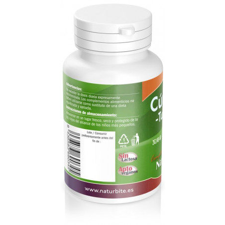 Comprar TURMERIC (CURCUMA) 500 MG 60 CAP NATURBITE online - Farmacia Coliseum