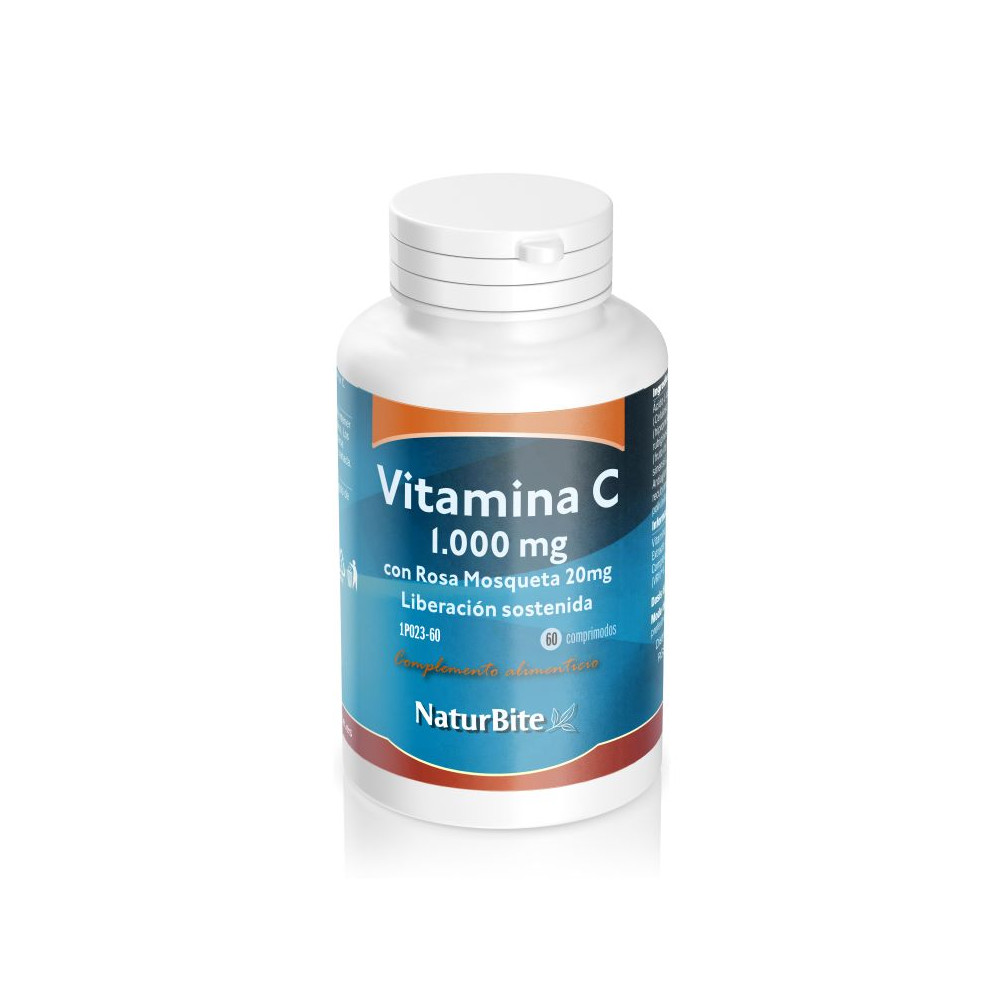 Comprar VITAMINA C 1000 MG CON ROSA MOSQUETA 20 MG 60 COMP NATURBITE online