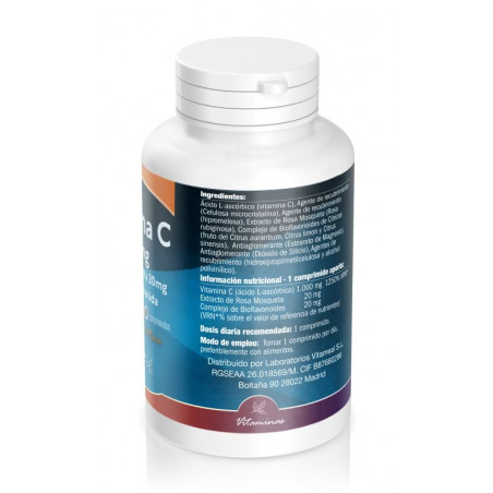 Comprar VITAMINA C 1000 MG CON ROSA MOSQUETA 20 MG 60 COMP NATURBITE online