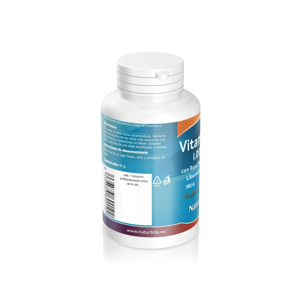 Comprar VITAMINA C 1000 MG CON ROSA MOSQUETA 20 MG 60 COMP NATURBITE online