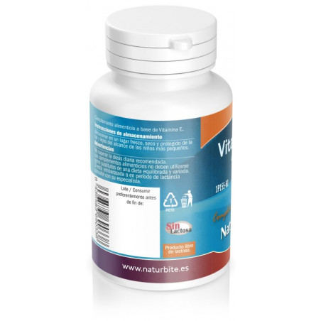 Comprar VITAMINA E 400 UI NATURAL 60 CAP NATURBITE online - Farmacia Coliseum