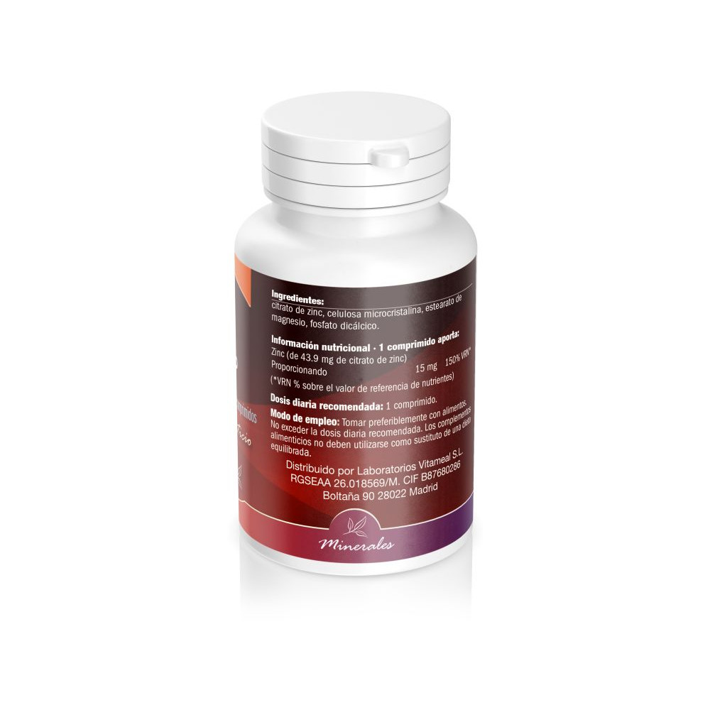 Comprar ZINC CITRATO 15 MG 60 COMP NATURBITE online - Farmacia Coliseum