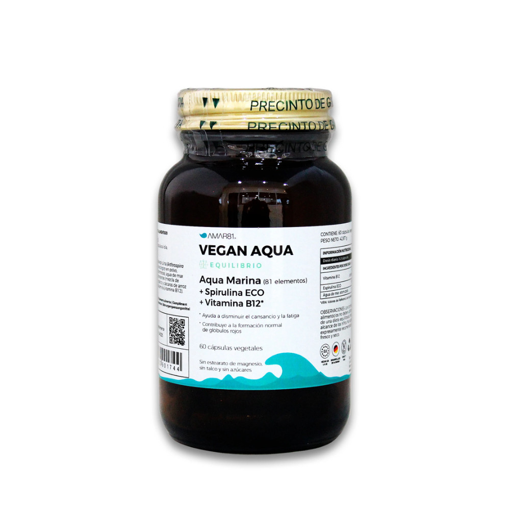 Comprar VEGAN AQUA 60 CAPS AMAR81 online - Farmacia Coliseum
