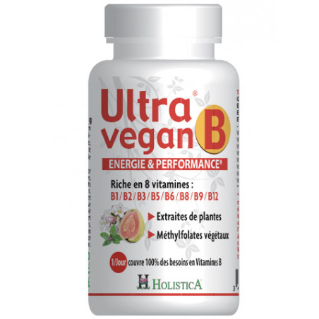 Comprar ULTRA VEGAN B 30 COMP HOLISTICA online - Farmacia Coliseum