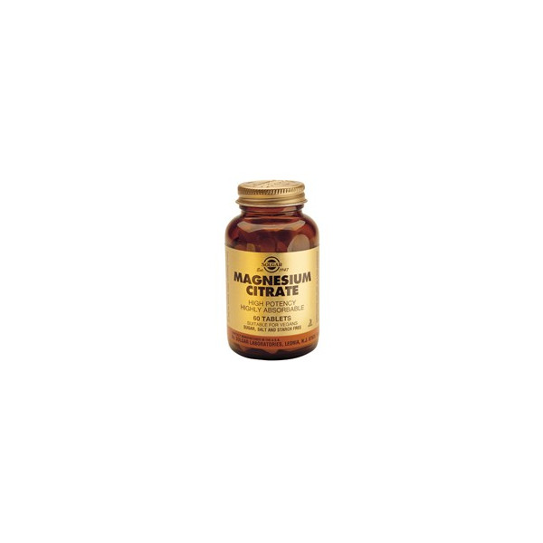 Comprar online MAGNESIO CITRATO 120 COMP SOLGAR - Farmacia Coliseum