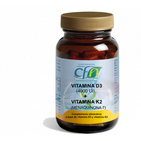 Comprar VITAMINA D3+K2 60 CAP CFN online - Farmacia Coliseum