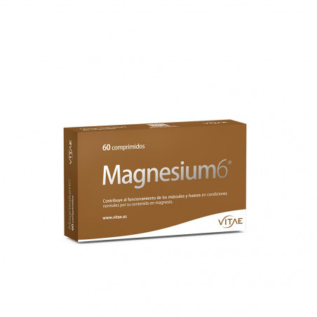 Comprar online MAGNESIUM6 (MAGNESIO 150 MGTAURINA+B6) 60 COMP VITAE
