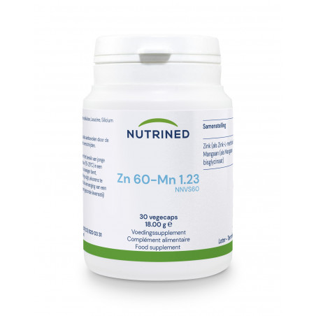 Comprar ZINK 60 MANGAAN 1,23 30 CAPS NUTRINED online - Farmacia Coliseum