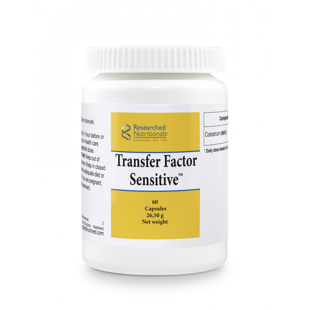Comprar online TRANSFER FACTOR SENSITIVE 60TAB NUTRINED - Farmacia Coliseum