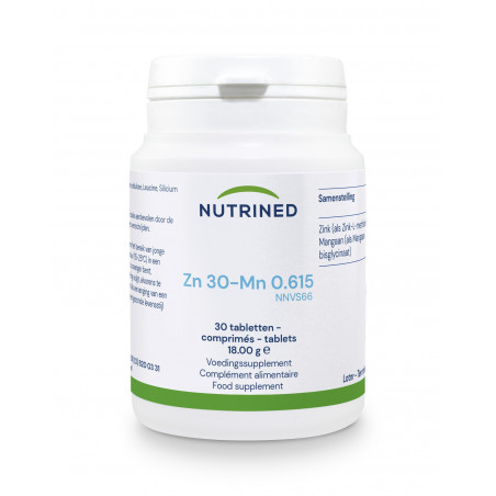 Comprar ZINK 30 MANGAAN 0,615 30 CAPS NUTRINED online - Farmacia Coliseum