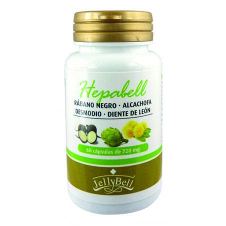 Comprar HEPABELL 60 CAPSULES JELLYBELL online - Farmacia Coliseum