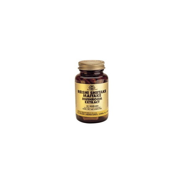 Comprar online REISHI SHIITAKE MAITAKE 50 CAP SOLGAR - Coliseum