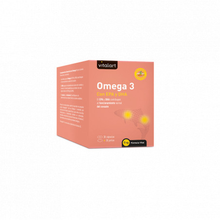 Comprar OMEGA 3 - 30 CÁPSULAS + 30 PERLAS VITALART - Farmacia Coliseum