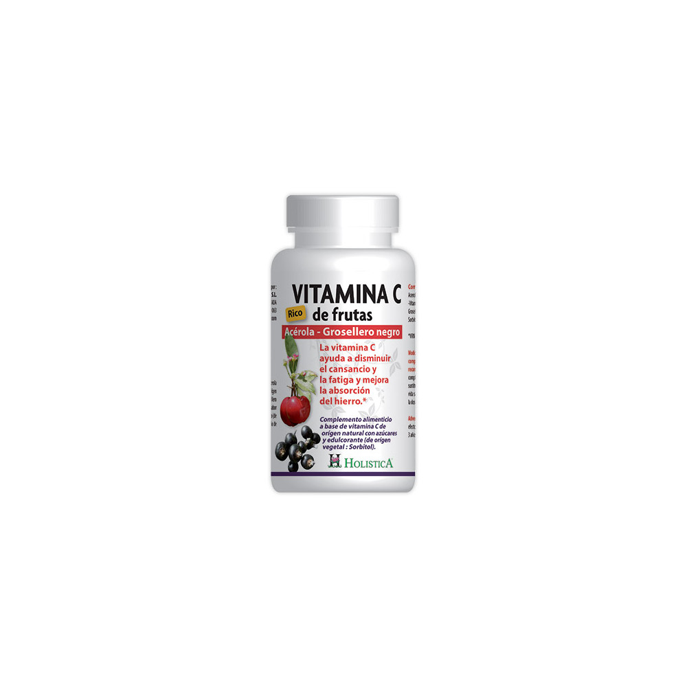 Comprar VITAMINA C DE FRUTAS 60 COMP HOLISTICA online -  Coliseum