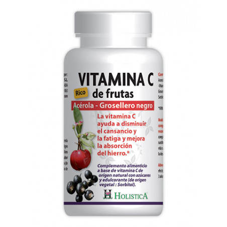 Comprar VITAMINA C DE FRUTAS 60 COMP HOLISTICA online -  Coliseum